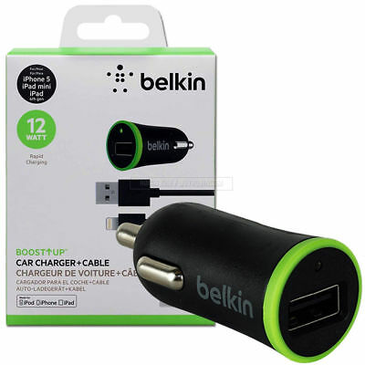 Belkin 2.1A Car Charger Bundle with 4'Wired Lightning Cable image 0