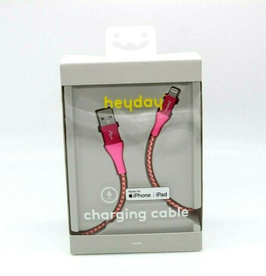 HEYDAY USB C 6' USB-C METAL PNK/COR image 0