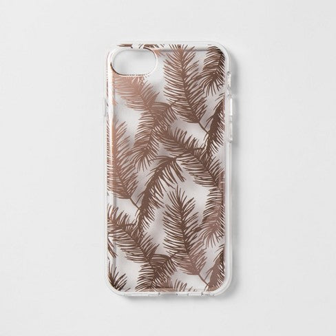 Heyday Apple iPhone 8/7/6s/6 Case - Rose Gold Feathers image 0