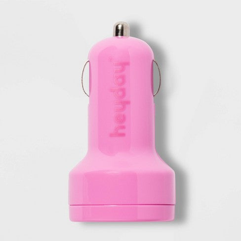 Heyday USB Car Charger - Pink image 0