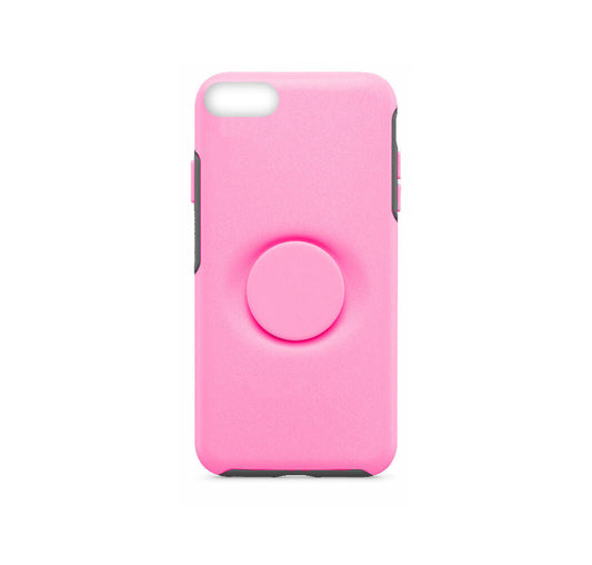 iPhone 8/7/6S Dual Layer Defender Case with Pop Up Holder - HOT PINK image 0