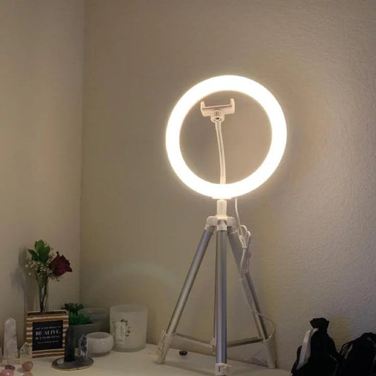 heyday Ring Light with Tripod - Stone White image 0