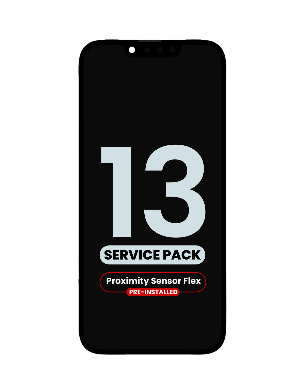 OLED Assembly with Proximity Sensor Flex Pre-Installed for iPhone 13 (Service Pack)