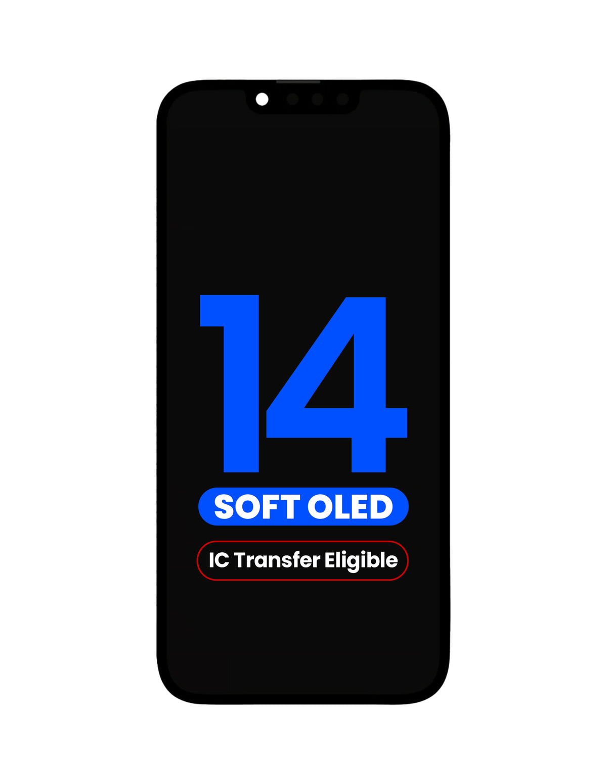 OLED Assembly for iPhone 14 (Aftermarket Pro Soft) (IC Transfer Eligible)