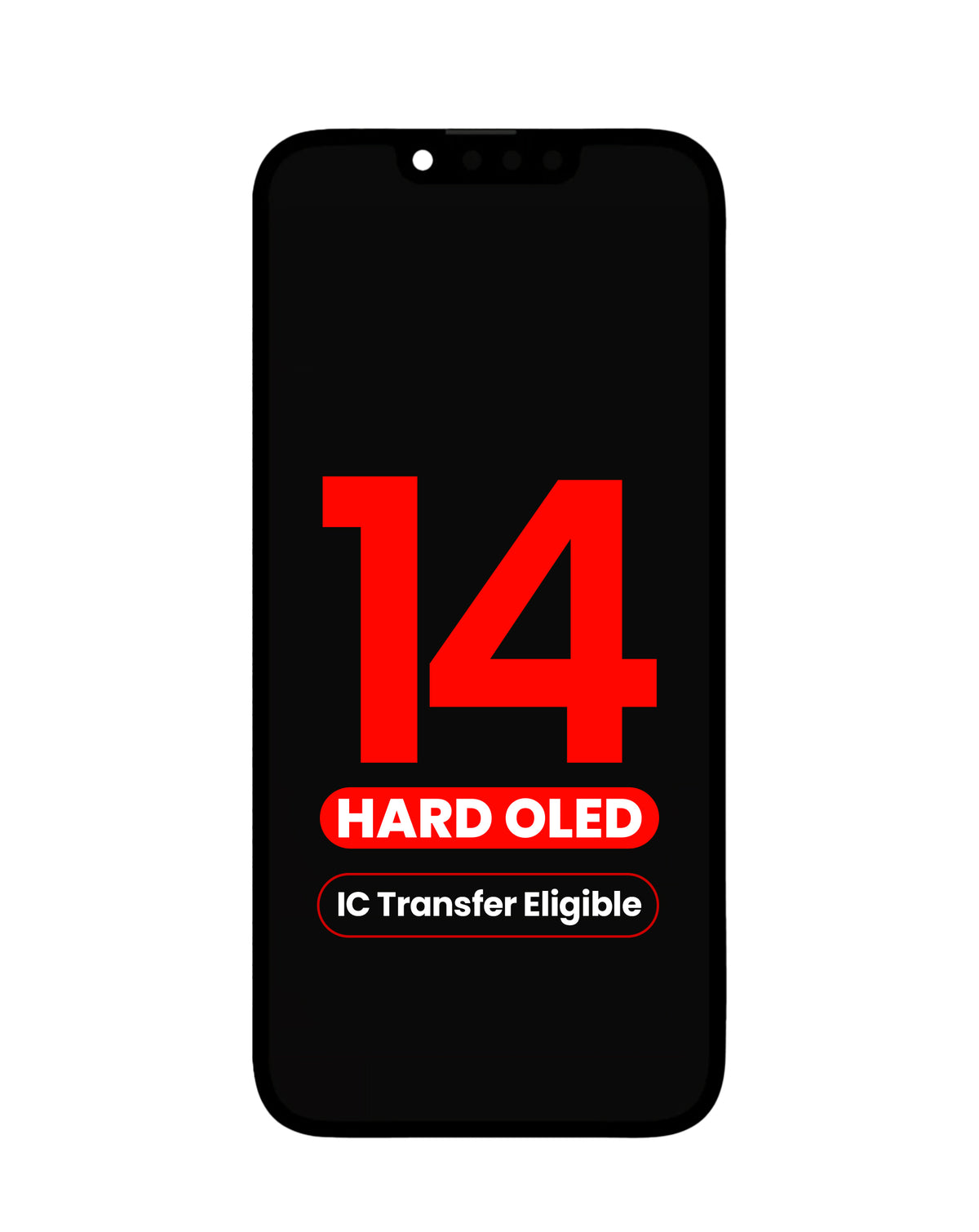 OLED Assembly for iPhone 14 (Aftermarket Hard / QV8) (IC Transfer Eligible)