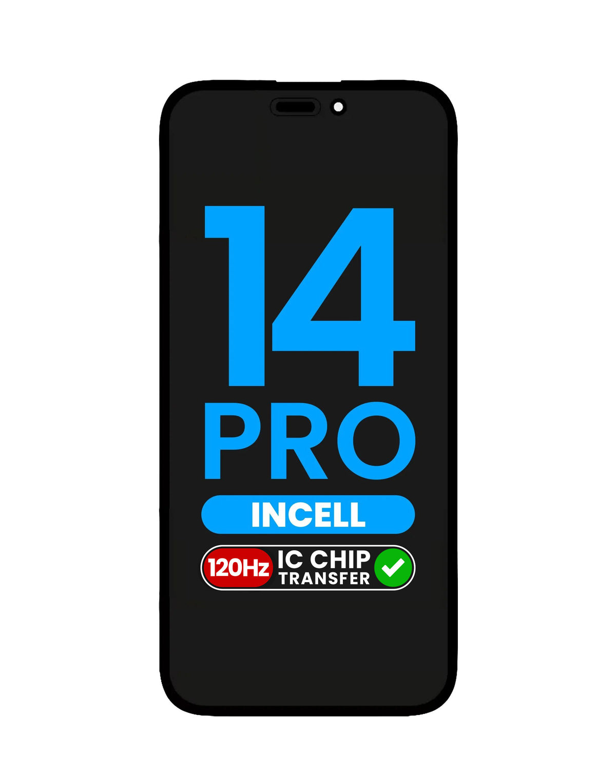 LCD Assembly for iPhone 14 Pro (Aftermarket Incell / QV6 / 120HZ) (IC Transfer Eligible)