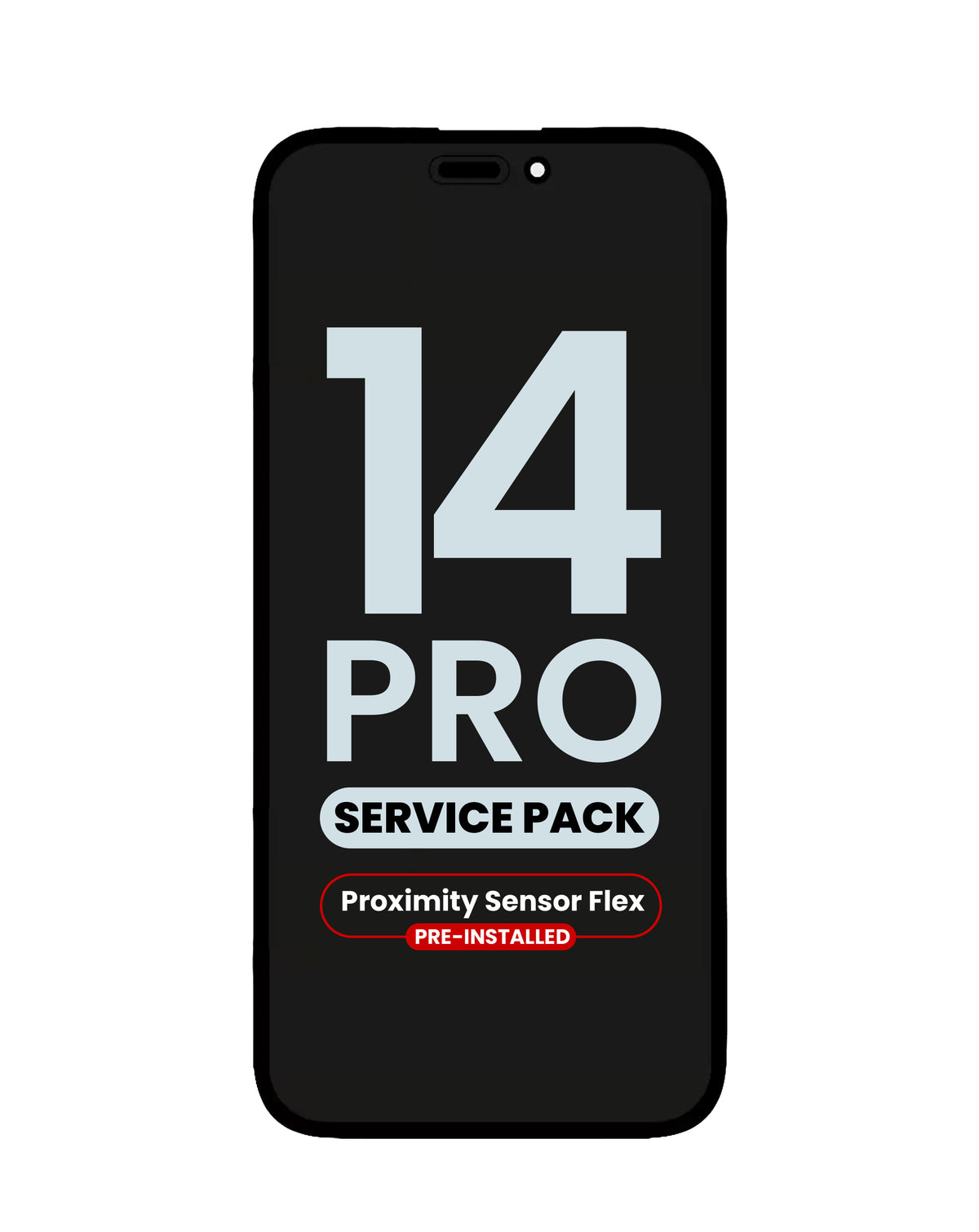 OLED Assembly with Proximity Sensor Flex Pre-Installed for iPhone 14 Pro (Service Pack)