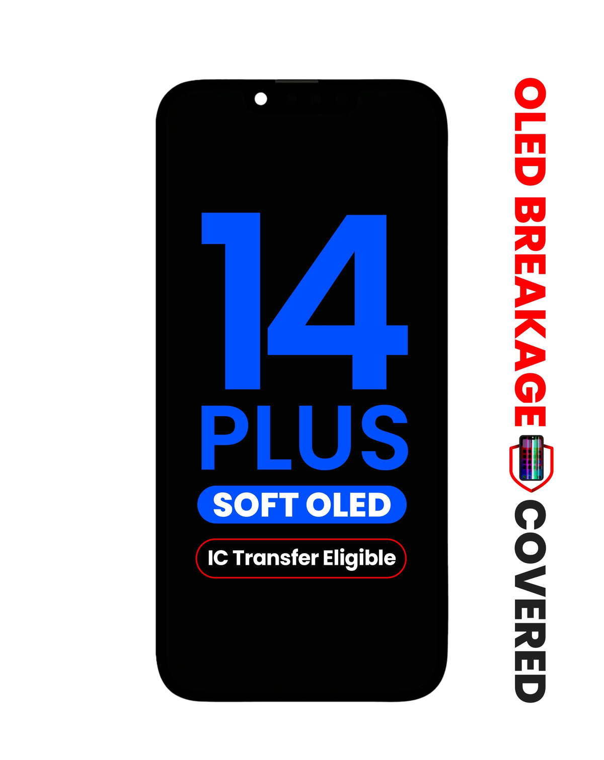 OLED Assembly for iPhone 14 Plus (Aftermarket Soft / QV8) (IC Transfer Eligible) (Exclusive OLED Breakage Warranty)