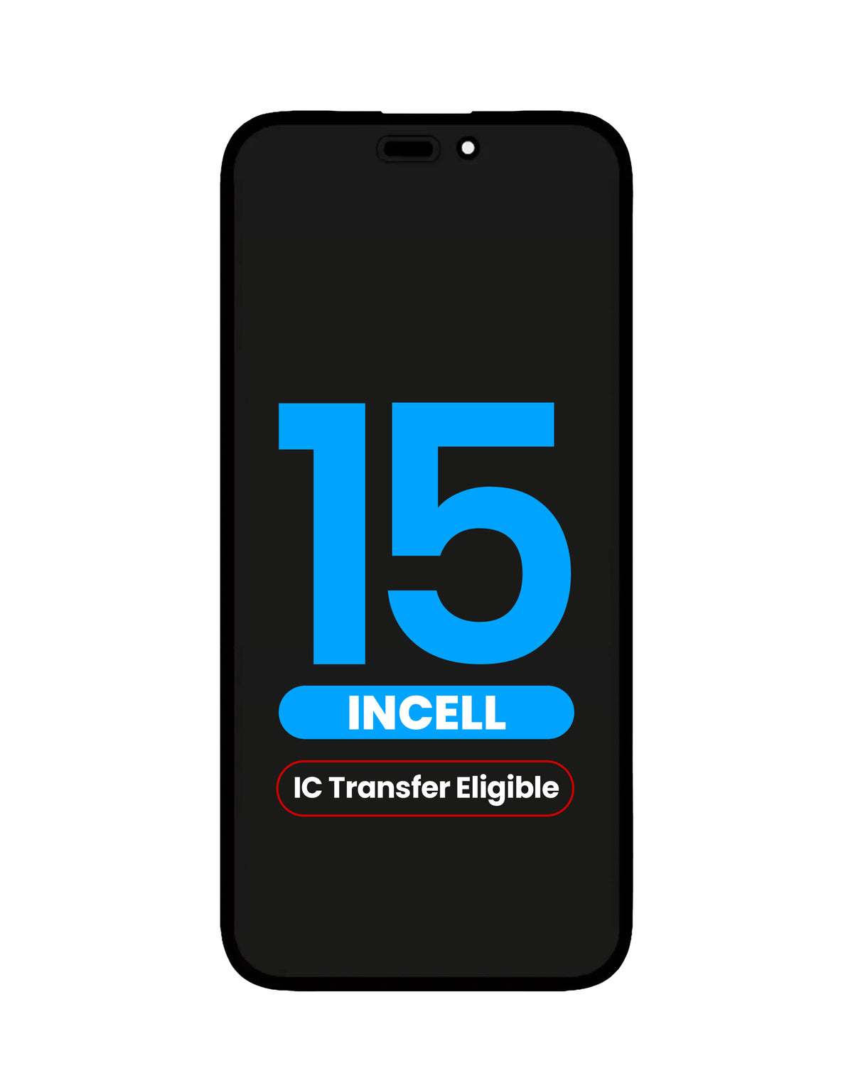 LCD Assembly for iPhone 15 (Aftermarket Incell / QV6) (IC Transfer Eligible)