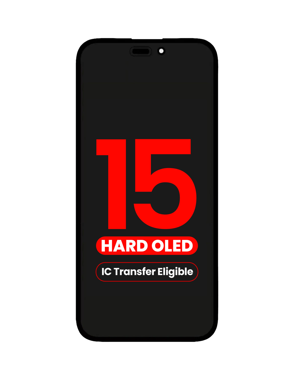 OLED Assembly for iPhone 15 (Aftermarket Hard / QV8) (IC Transfer Eligible)