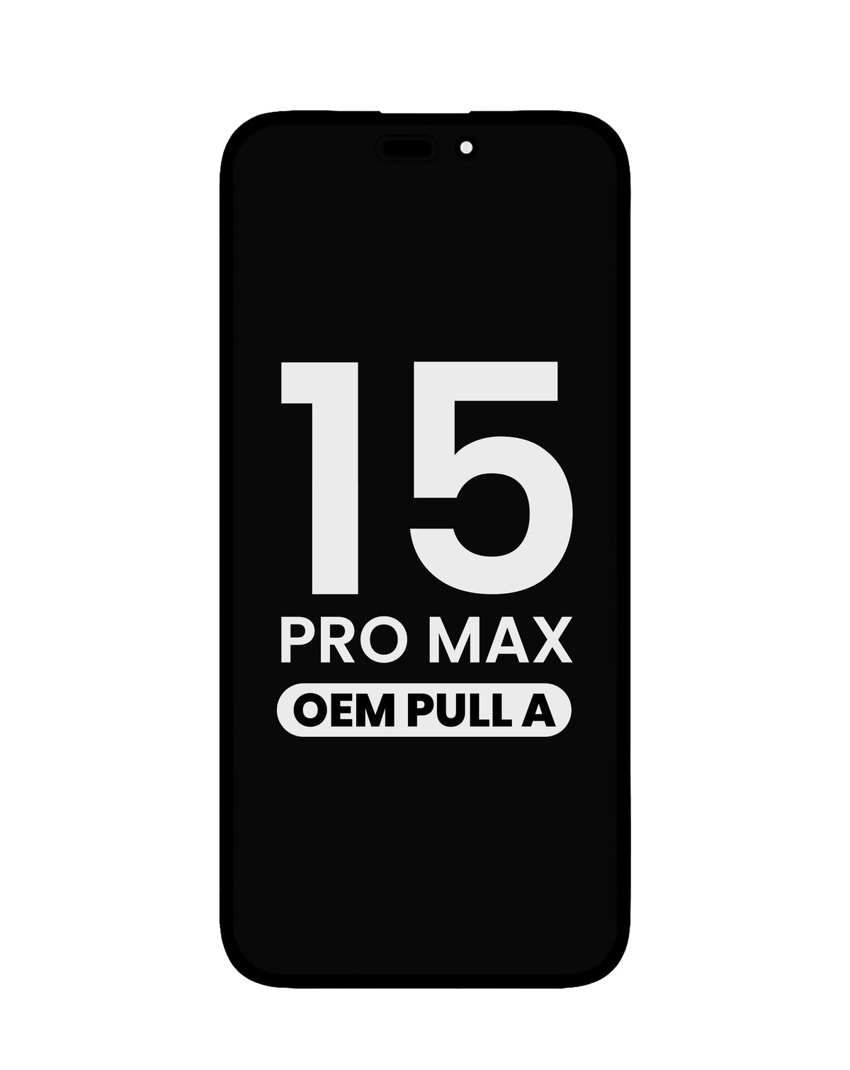 OLED Assembly with Light Sensor Flex Cable for iPhone 15 Pro Max (OEM Pull A Grade)