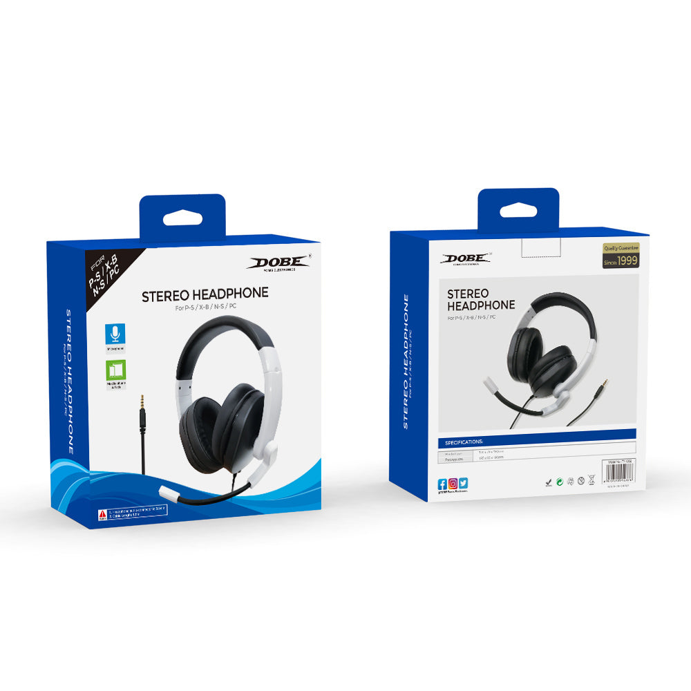 Dobe Gaming Wired Headphones for PlayStation 5 / Xbox One / Switch / PC (Only Ground Shipping)