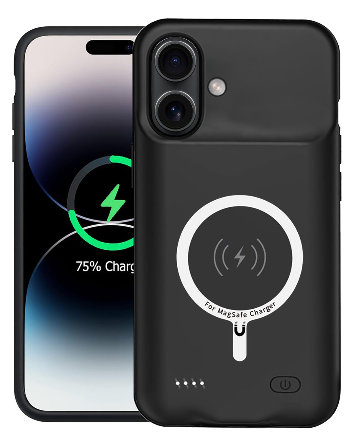 Slim Charging Case with Msafe Charging (8500 mAh) for iPhone 16 Plus (Only Ground Shipping)