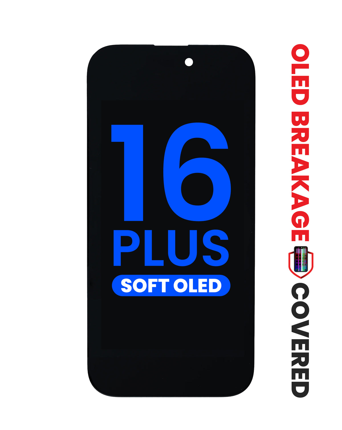 OLED Assembly for iPhone 16 Plus (Aftermarket Soft / QV8) (Exclusive OLED Breakage Warranty)