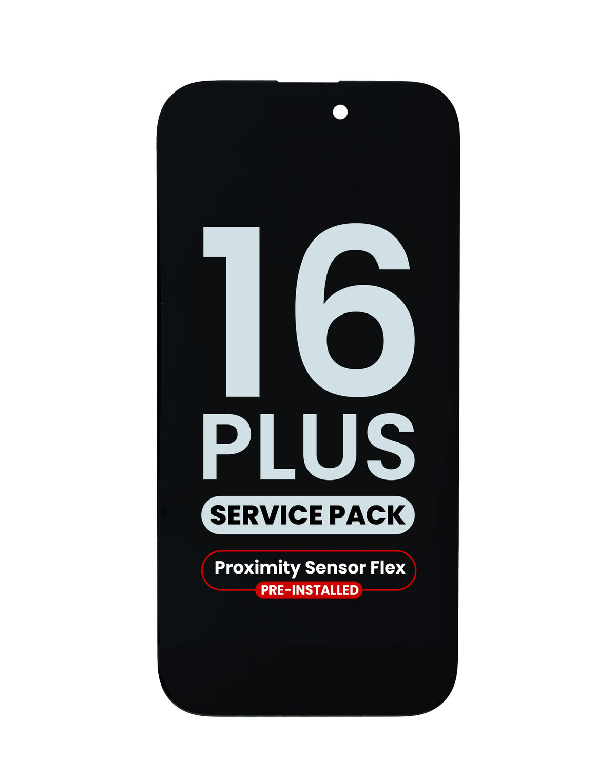 OLED Assembly with Proximity Sensor Flex Pre-Installed for iPhone 16 Plus (Service Pack)