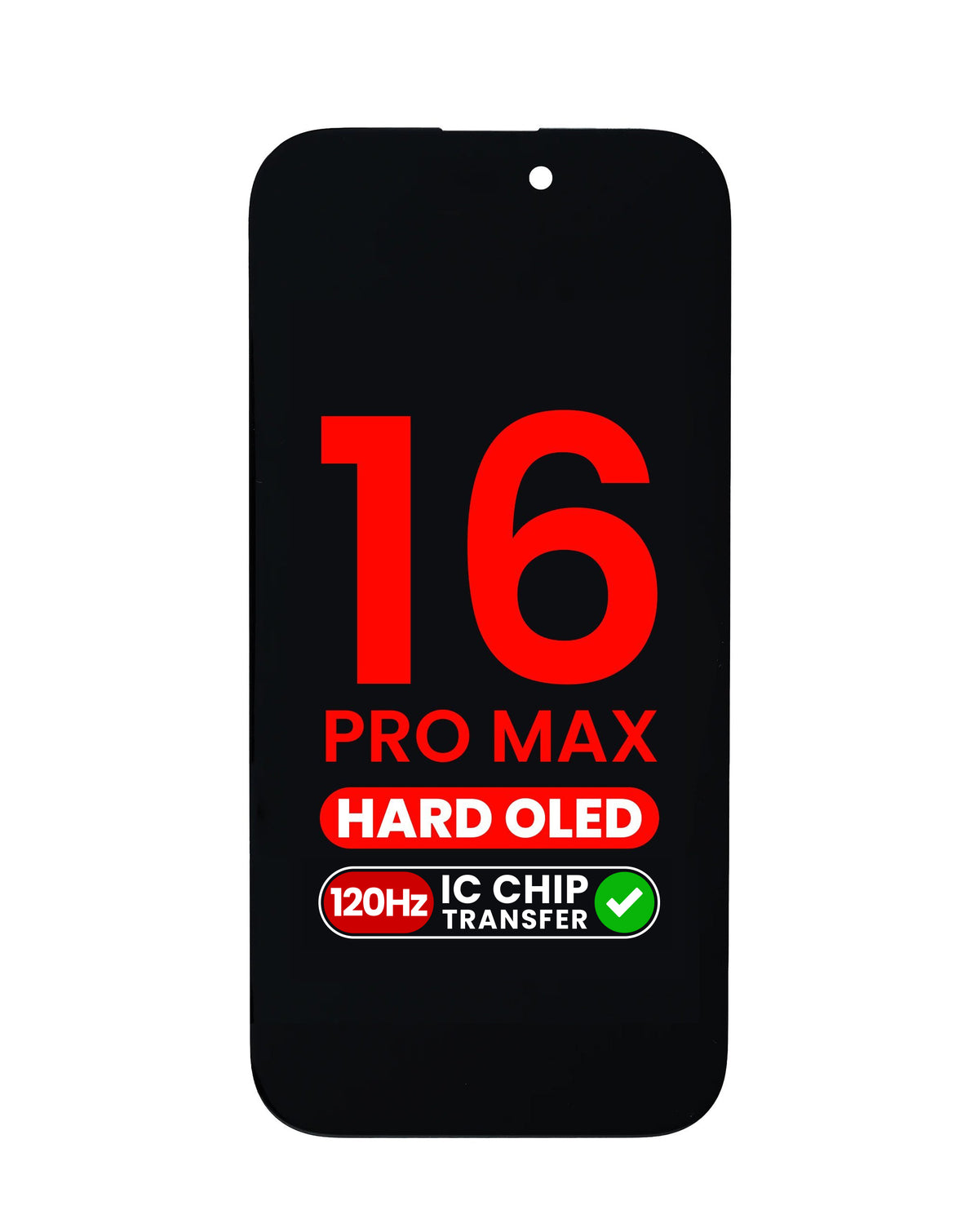 OLED Assembly for iPhone 16 Pro Max (Aftermarket Hard / QV8 / 120HZ) (IC Transfer Eligible)