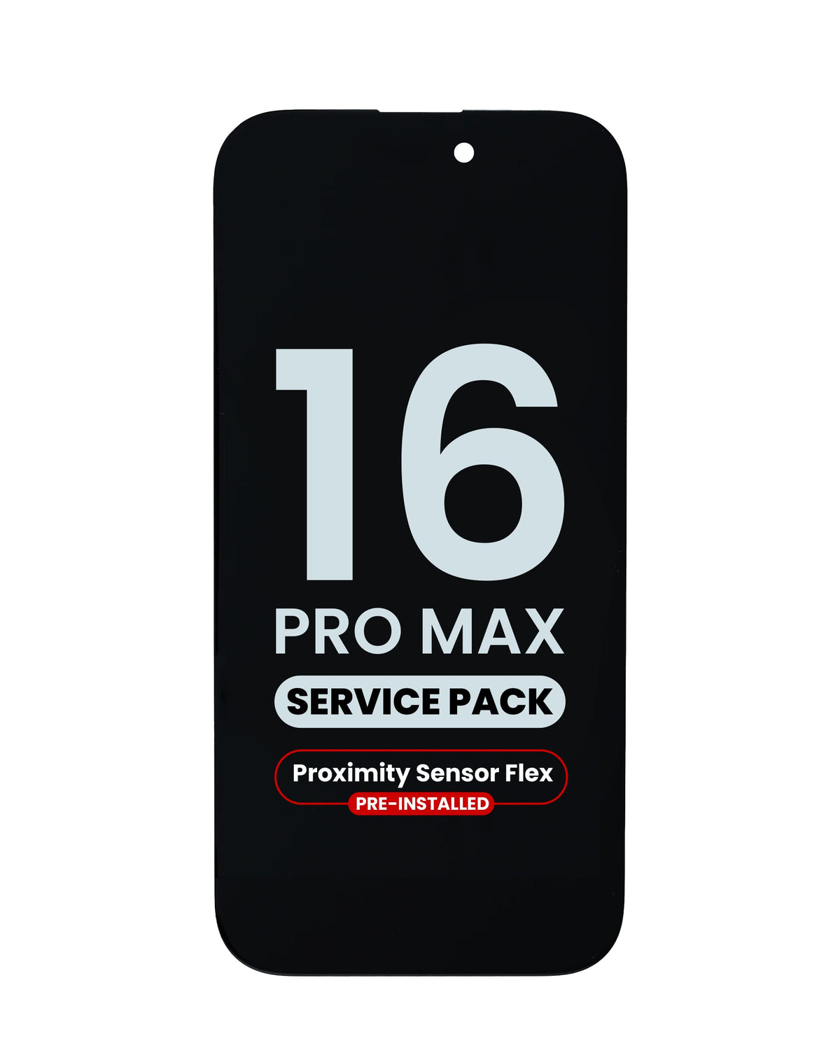 OLED Assembly with Proximity Sensor Flex Pre-Installed for iPhone 16 Pro Max (Service Pack)
