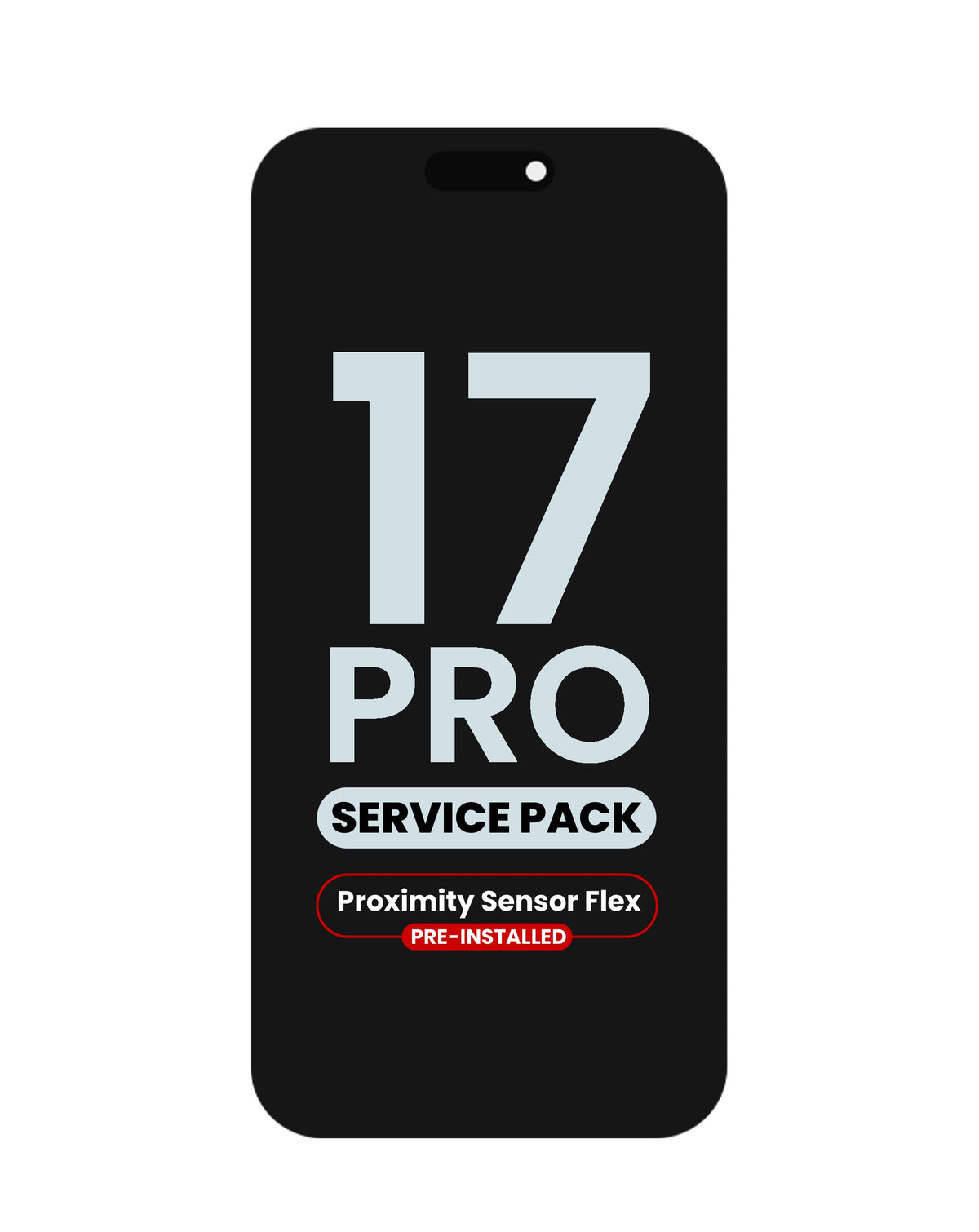OLED Assembly with Proximity Sensor Flex Pre-Installed for iPhone 17 Pro (Service Pack)