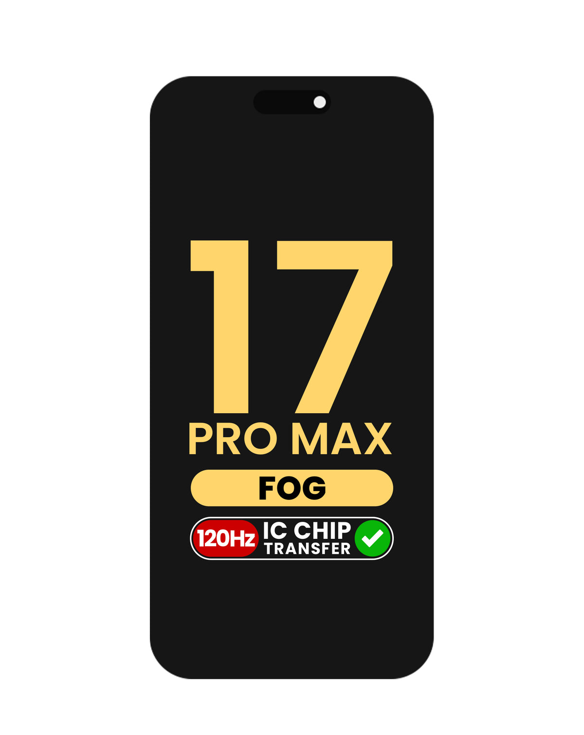 OLED Assembly for iPhone 17 Pro Max (Premium Assembled / 120HZ) (IC Transfer Eligible)