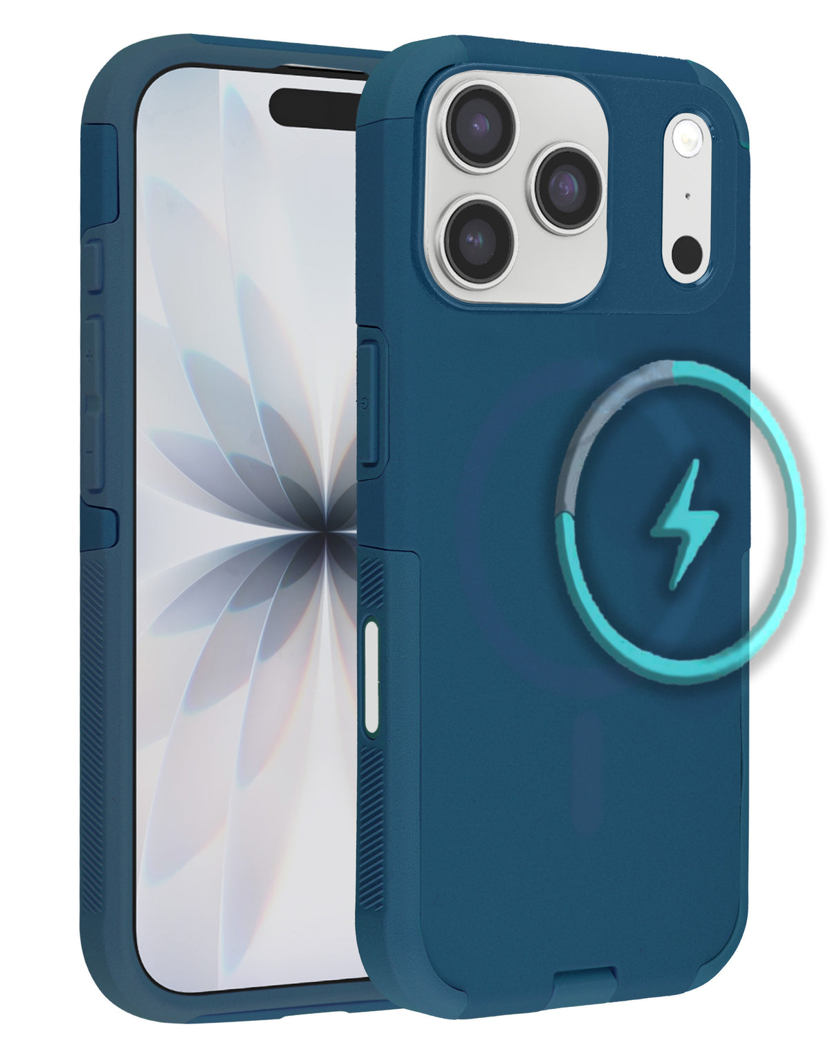Dual Layer Cases with Wireless Charging for iPhone 17 Pro Max / 18 Pro Max (BLUE) (Only Ground Shipping)