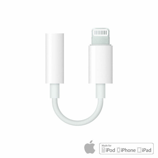 Genuine OEM Apple Lightning to Headphone Jack AUX Adapter For iPhone 7 8 X 11 12 image 0