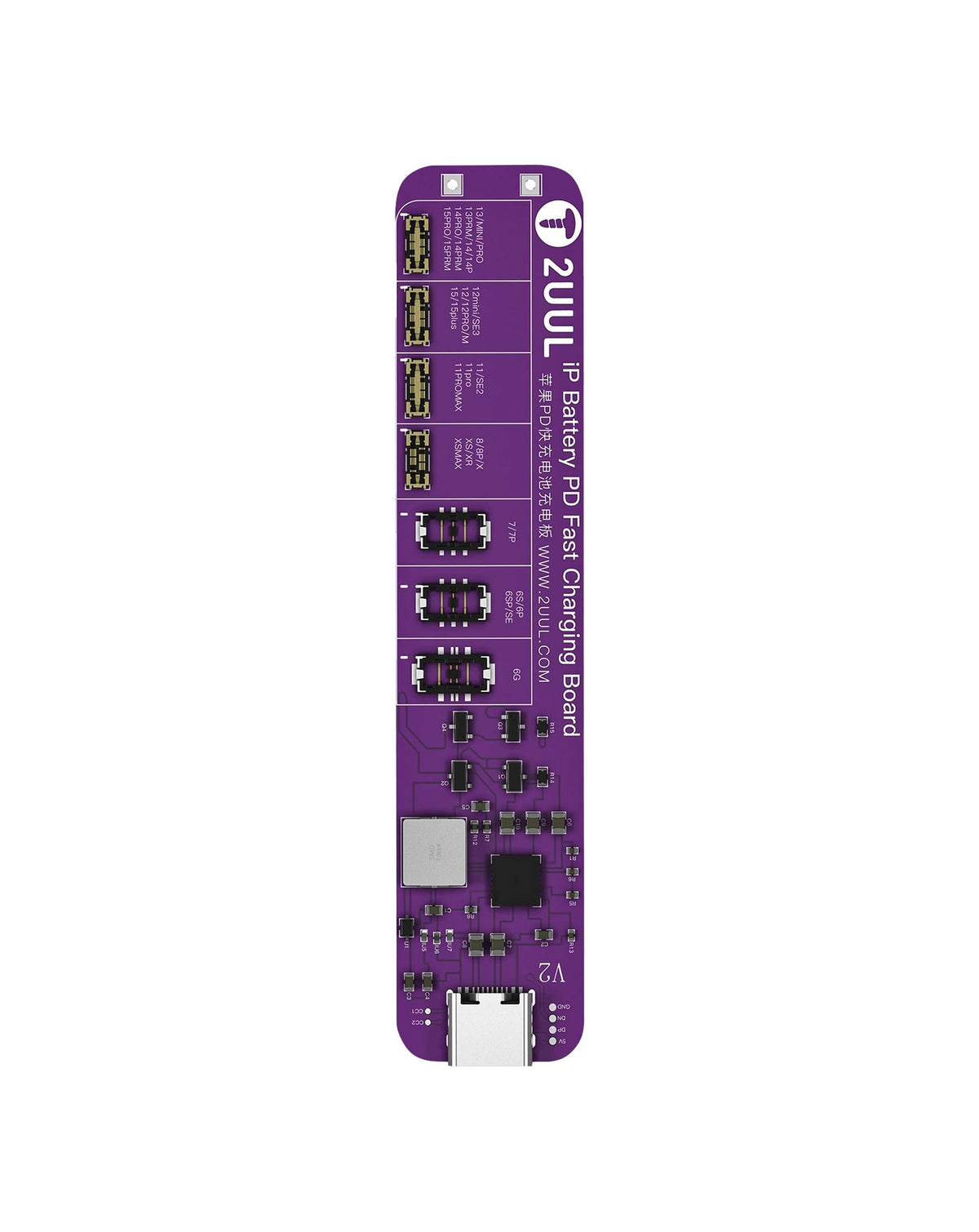 2UUL BT01 Battery PD Fast Charging & Activation Board for iPhone 6 to15 PM