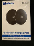Just Wireless 2pk 5W Qi Wireless Charging Pads (with Wall Adapters) - Black image 0