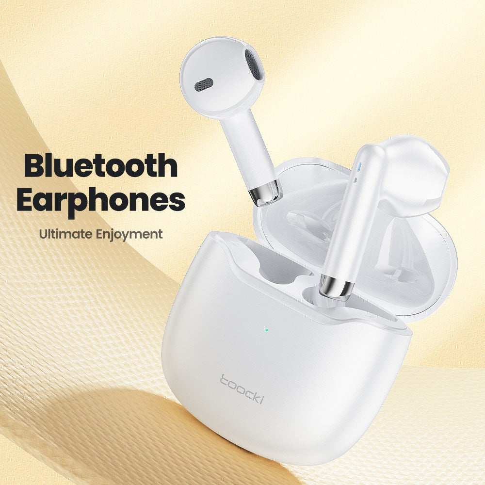 Toocki TWS Bluetooth 5.3 Wireless Earbuds (WHITE) (Only Ground Shipping)