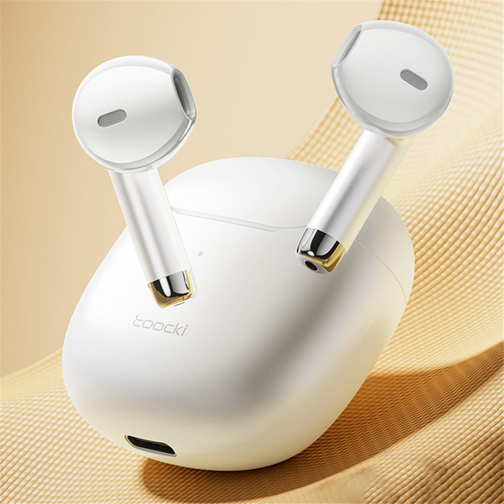 Toocki TWS Bluetooth 5.3 Wireless Earbuds (WHITE) (Only Ground Shipping)