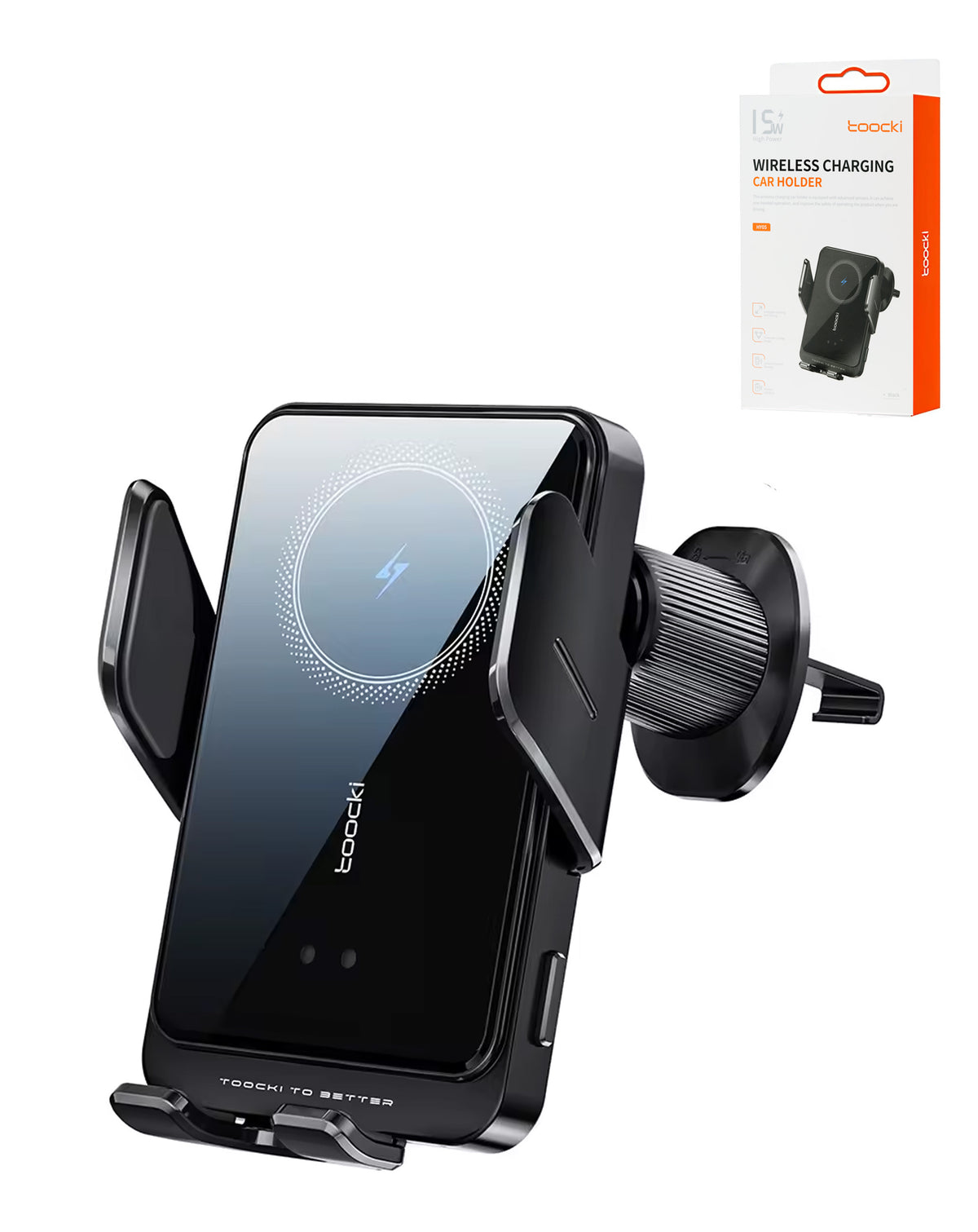Toocki Deluxe Wireless Charger Car Holder (15W) (Only Ground Shipping)