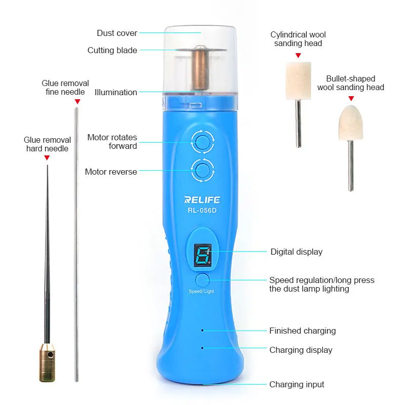 RELIFE RL-056D Intelligent Cutting And Degumming OCA Glue Remover Machine (Only Ground Shipping)