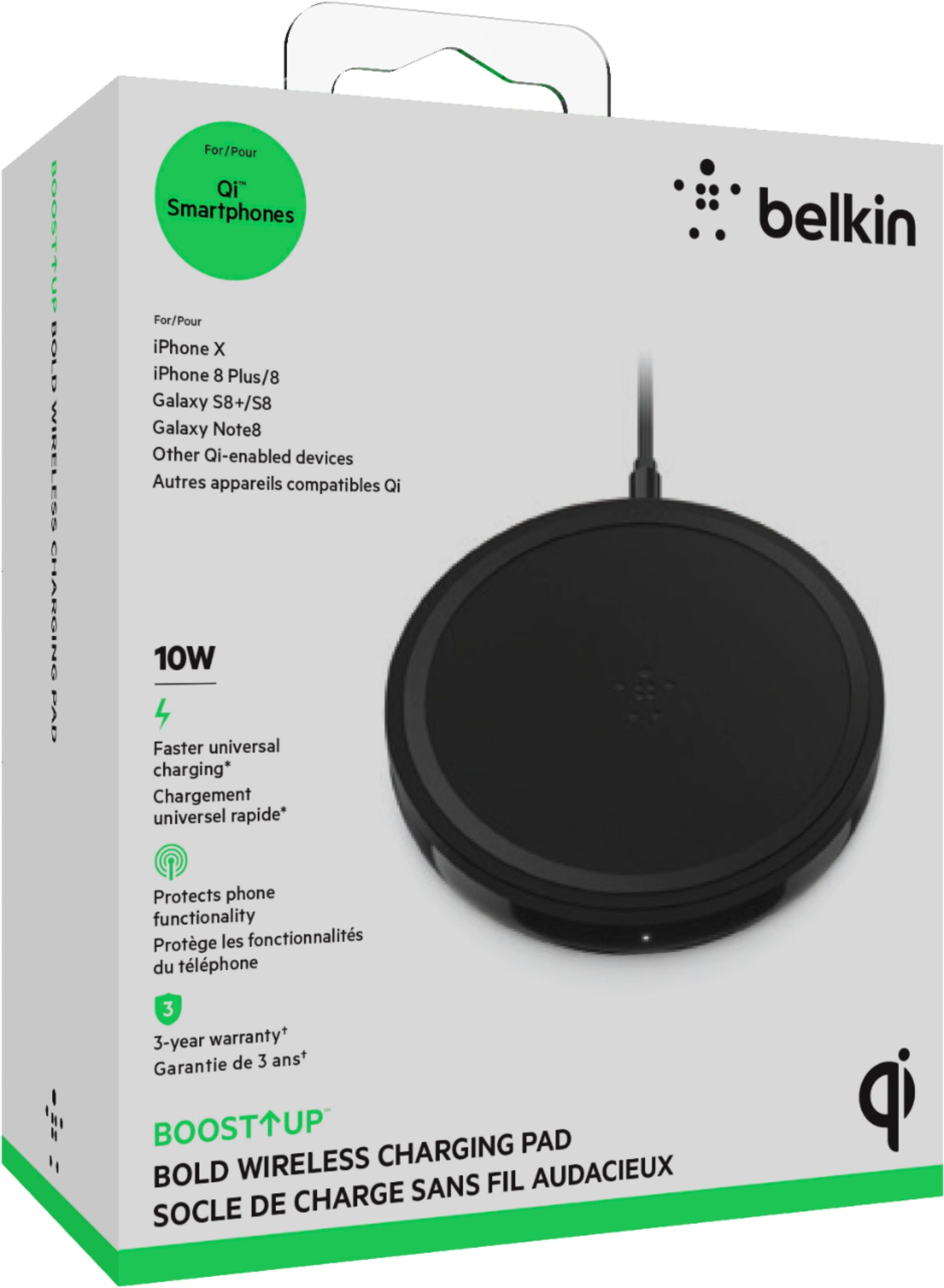 Belkin BOOSTUP 10W Qi Wireless Charging Pad - Black image 0