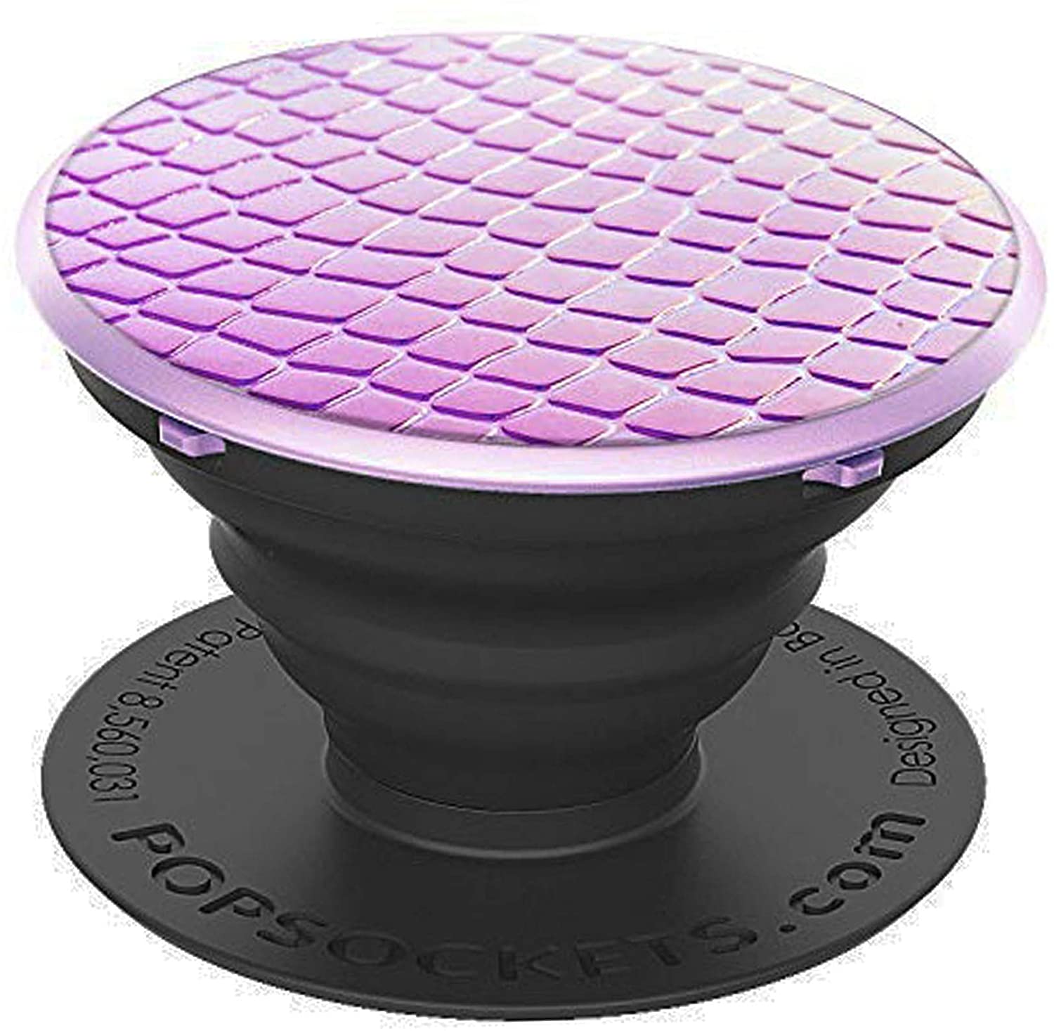 PopSockets PopGrip Cell Phone Grip & Stand - Iridescent Snakeskin Golden Pink image 0