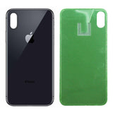 iPhone XMax BatteryCover Glass Housing Rear BackDoor Replacement part-Black image 0