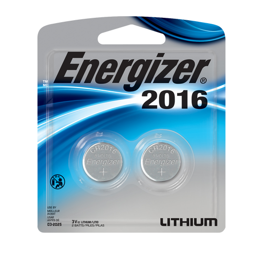 Energizer CR2016 BP-2 Lithium Coin Cell Battery 2 Pack New image 0