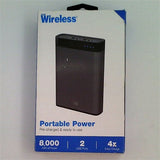 Just Wireless 2-Port USB 8,000mAh Portable Power Bank - Slate image 0