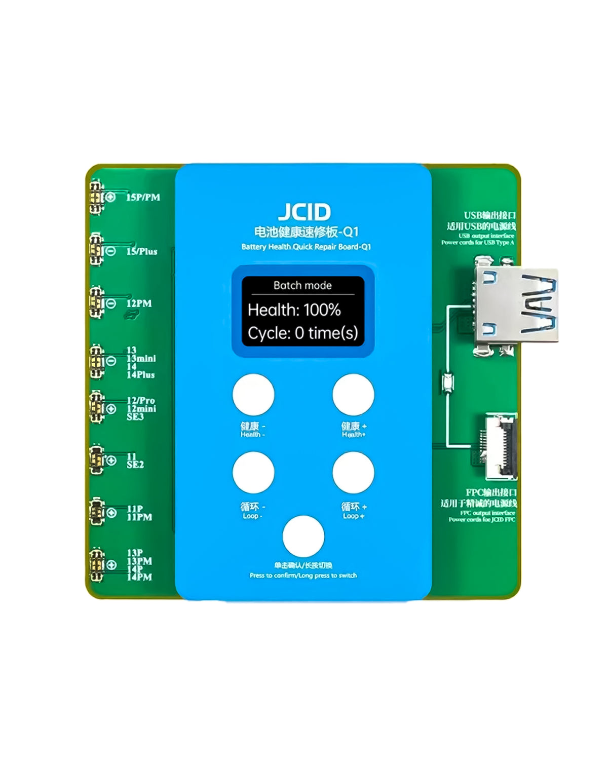 JCID Q1 Battery Health Quick Repair Board for iPhone 11 to 15 Pro Max