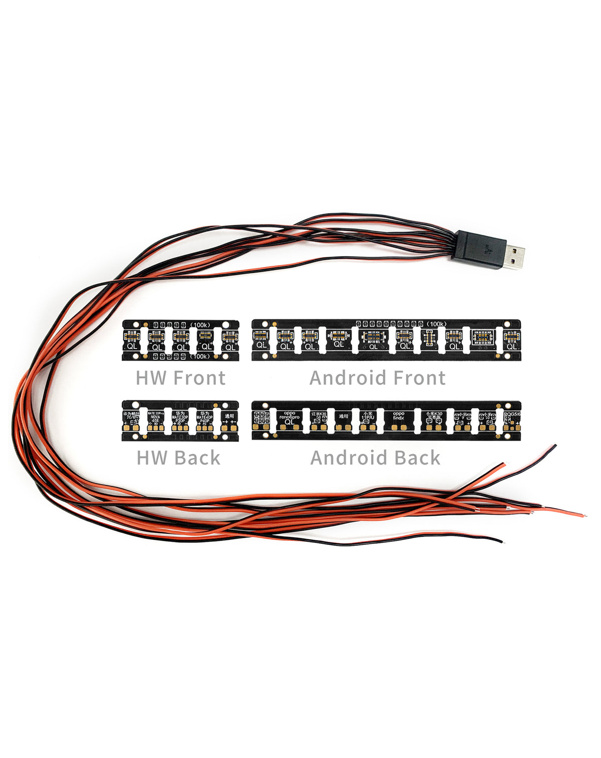 QianLi mAi Silicion Power Cables for Android and Huawei Battery Board Set (Not Returnable)
