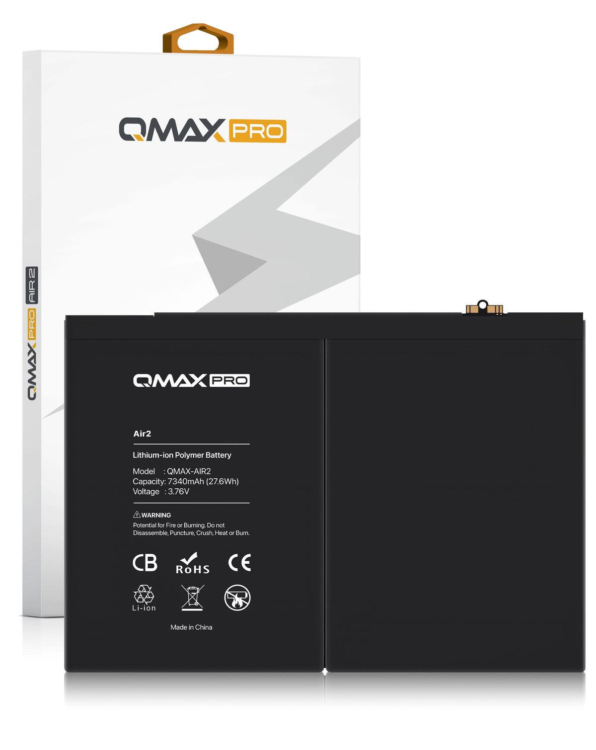 QMAX Replacement Battery for iPad Air 2 (7340 mAh) (Only Ground Shipping)