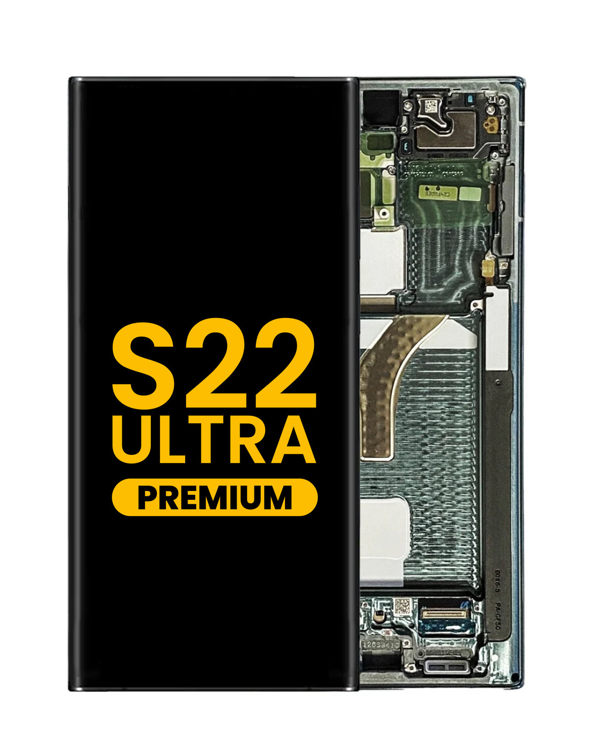 OLED Assembly with Frame for Galaxy S22 Ultra (S908) (Green) (Premium)