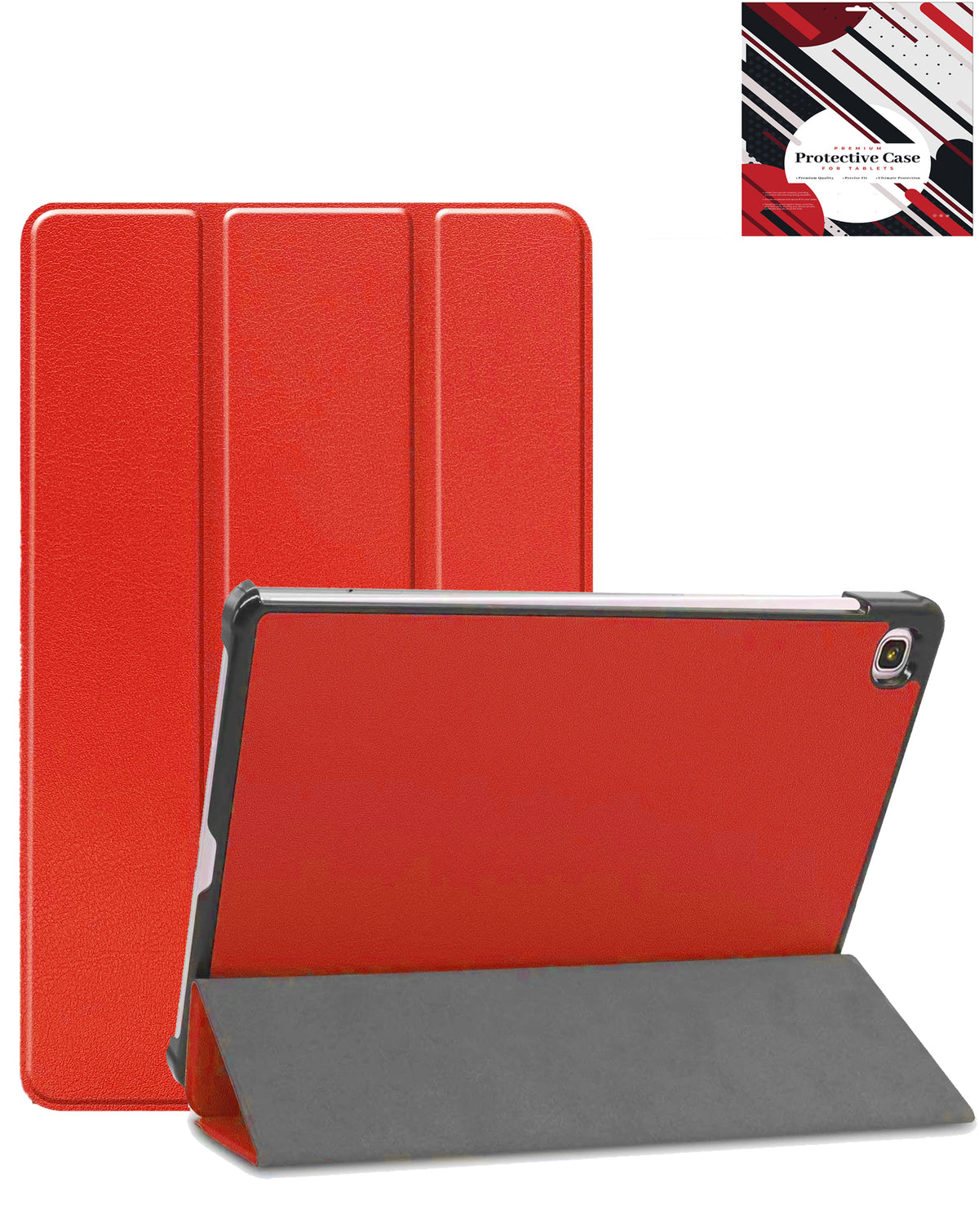 Smart Shockproof Stand Case for Galaxy Tab S6 lite 10.4" - RED (Only Ground Shipping)