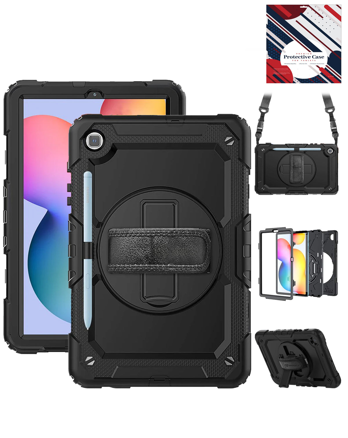Silicone Hard Case for Galaxy Tab S6 lite 10.4" - (BLACK) (Only Ground Shipping)