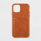Heyday Apple iPhone 11 Pro Case with Pockets - Tan Crocodile image 0