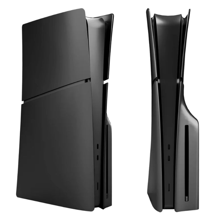 Faceplate Cover (BLACK) (4 Piece Set) for PlayStation 5 Slim Disc Edition (NO LOGO) (Only Ground Shipping)