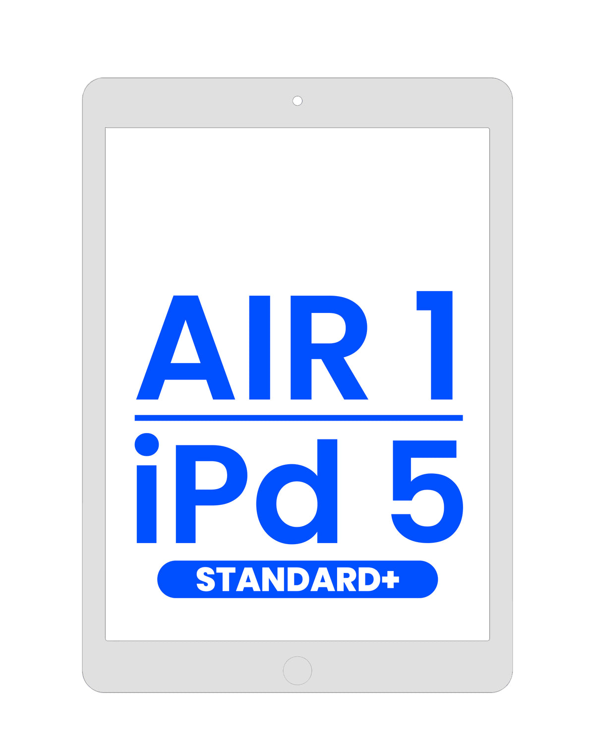 Standard+ Digitizer iPad 5 (2017) / Air 1 (WHITE) (Air 1 Home Button Pre-Installed)