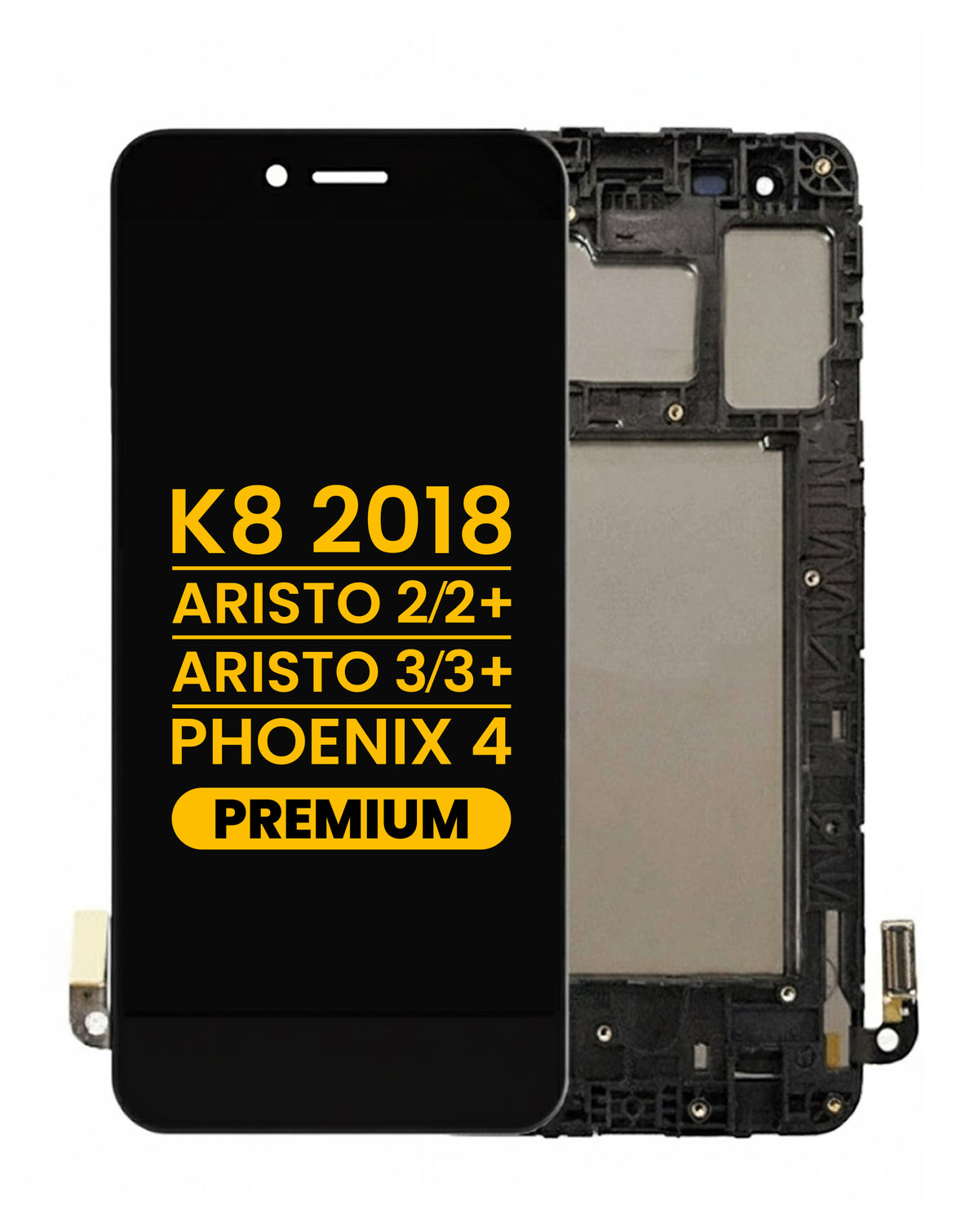 LCD Assembly with Frame for LG K8 (2018) / Aristo 3 Plus / Aristo 3 / Aristo 2 Plus / Aristo 2 / Phoenix 4 (Premium)