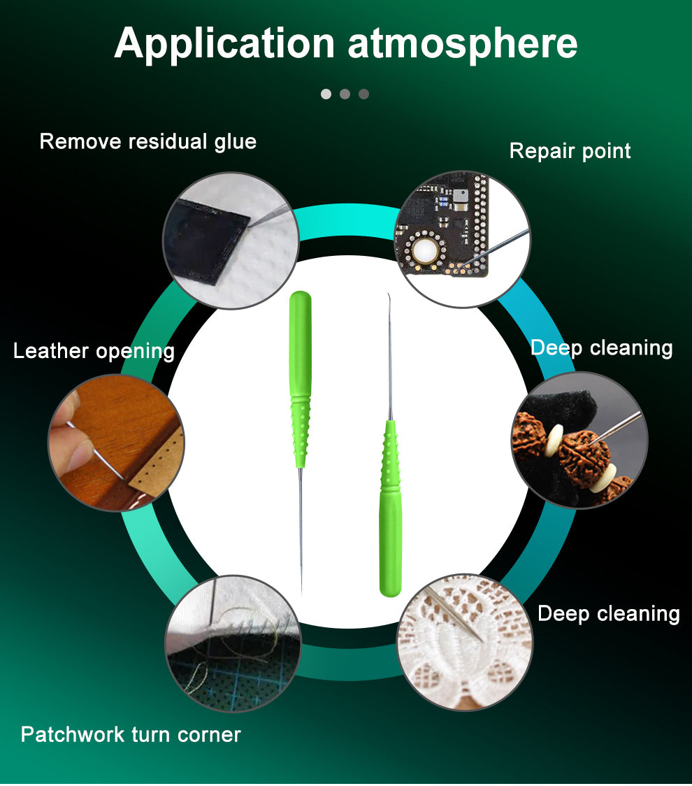 BEST 66 (3in1) Jump Wire Soldering Patching Tools with 2 pcs Stainless Remove Glue Scraper Needles