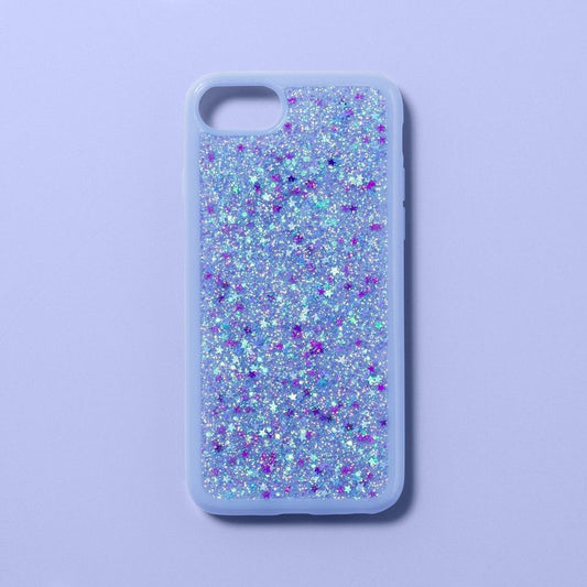Apple iPhone 8/7/6s/6 Glitter Case - More Than Magic - Blue Star image 0