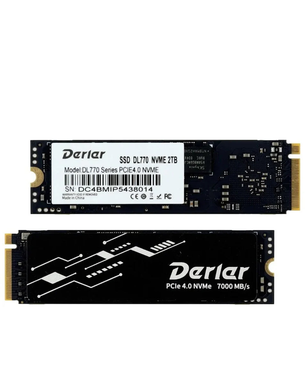 Derlar DL-770 M.2 NVME PCIe 4.0 2280 2TB High Performance SSD Solid State Drive