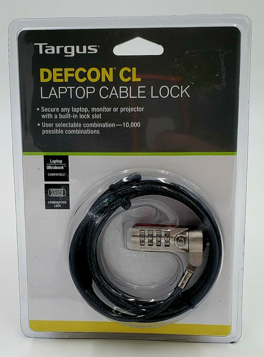 Targus Defcon CL Notebook Laptop Cable Combo Lock image 0